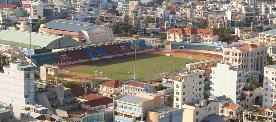 Aerial view of NHA Trang Stadium