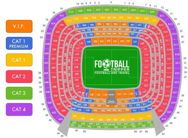 Bernabeu Stadium Seating Chart