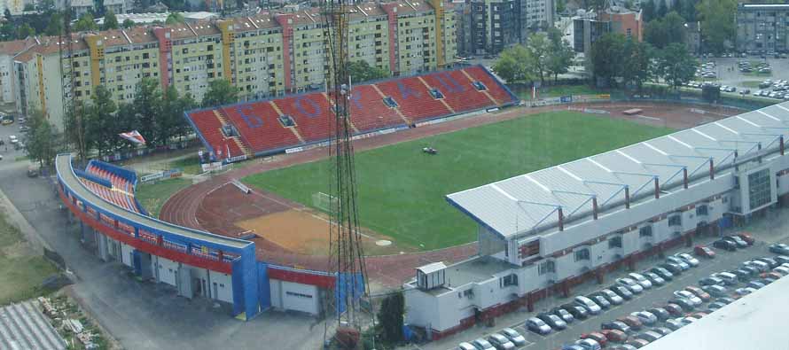 Aerial view of GradskI Stadion