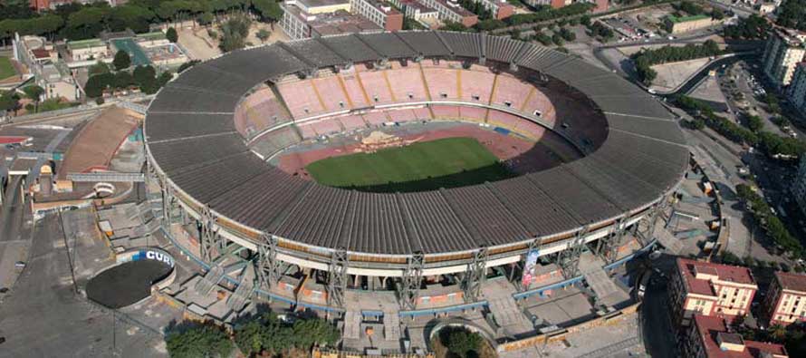 Aerial view of Stadio San Paolo