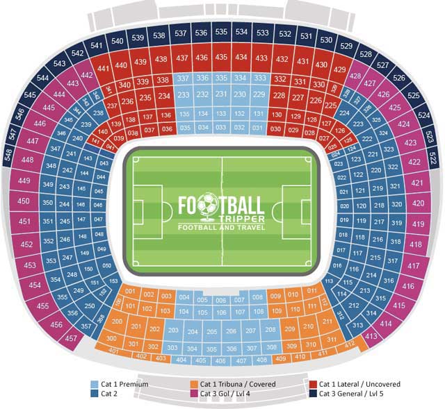 Camp Nou Stadium Seating Chart