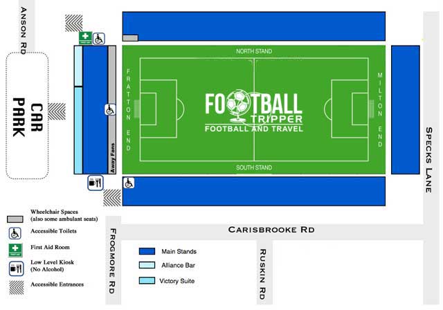 Fratton Park Map