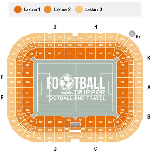 Stockholm Globe Arena Seating Chart