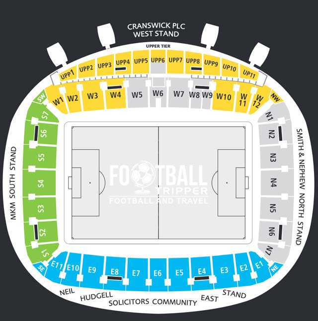 map of reebok stadium