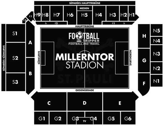 Millerntor Stadionplan