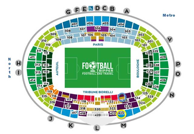 Parc De Princes Stadium Seating Chart