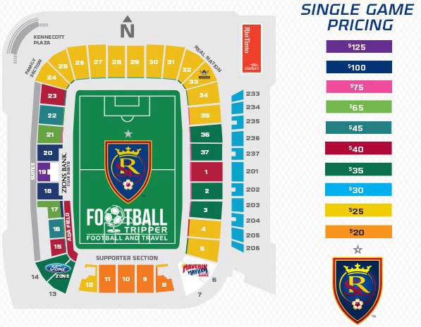 Rio Tinto Stadium Seating Chart