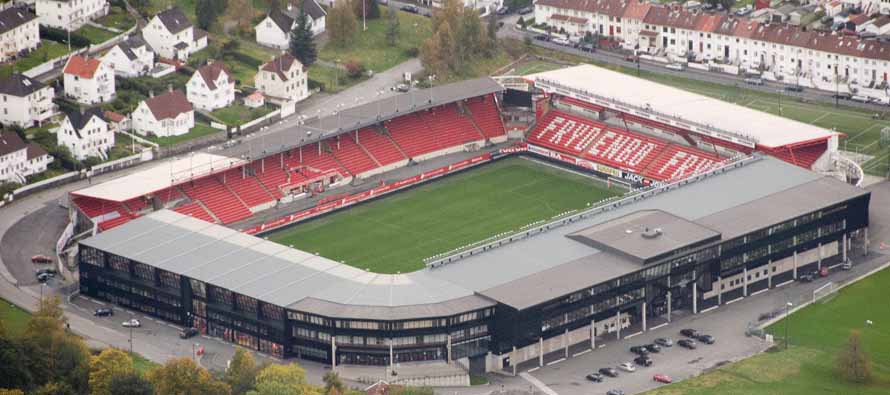 Aerial View Brann Stadion