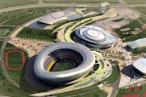 Aerial Concept Viw of Dalian Sports Center