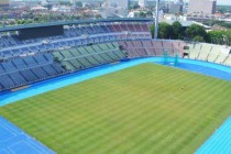 Aerial view of Darul Makmur Stadium