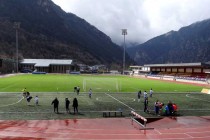 Inside Andorra's communal stadium