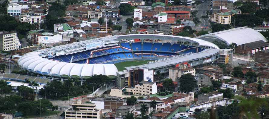 Aerial view of Estadio Pascual Guerrero