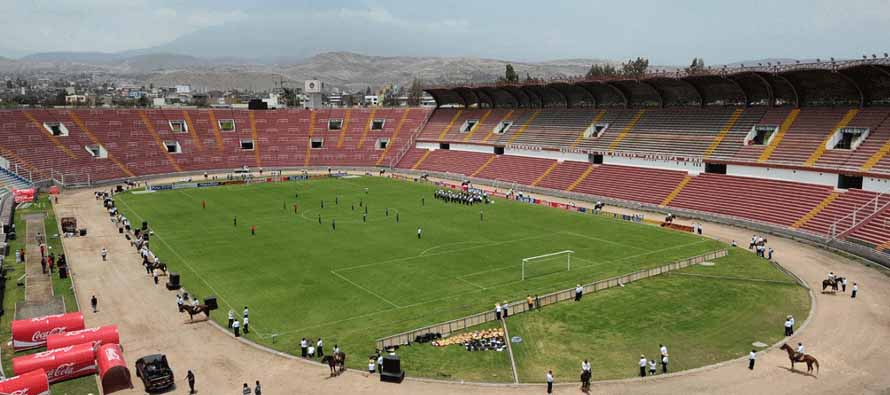 Inside Estadio Monumental Virgen De Chapi
