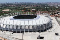 Aerial view of stadio fortaleza