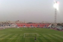 The pitch at Al Kuwait Sports Stadium