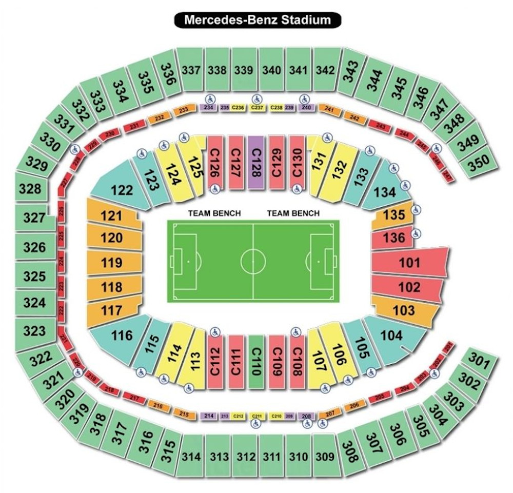 Mercedes Benz Stadium Atlanta United FC Seating Plan 