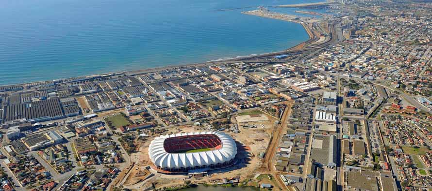 Aerial View of Nelson Mandela Stadium