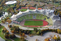 Aerial view of Munich's Olympic Stadium