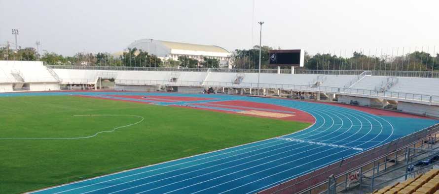 Inside Suphan Buri Stadium