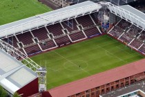 Aerial view of Tynecastle