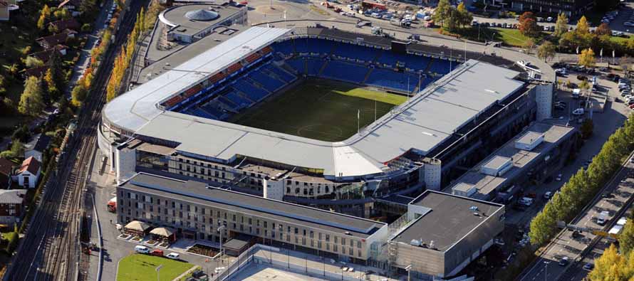 Aerial view Ullevaal Stadion