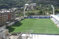 Inside Andorra's national stadium