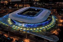Aerial view of Arena Do Gremio at night