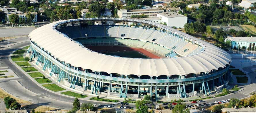 Aerial view of Ashgabat Stadium