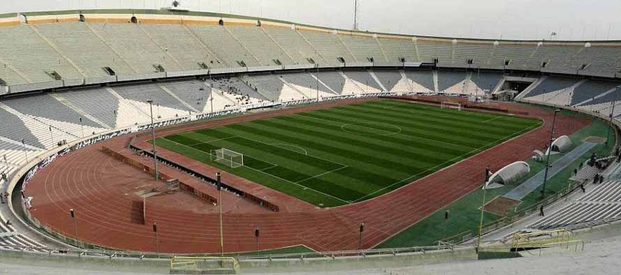 inside empty azadi stadium
