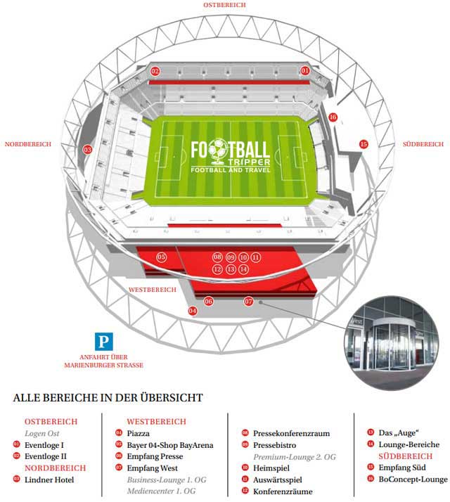 BayArena seating plan