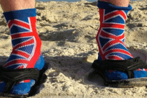A brit abroad wearing socks and sandals