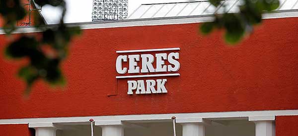 Ceres Park Stadium Sign