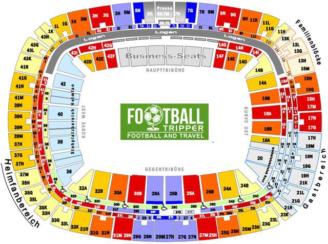Commerzbank Arena Seating Plan