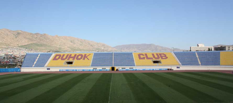 Majestic view of Duhok Stadium