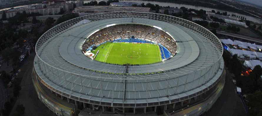 Aerial view of Ernst Happel Stadion