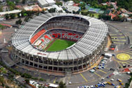 Aerial view of Estadio Azteca