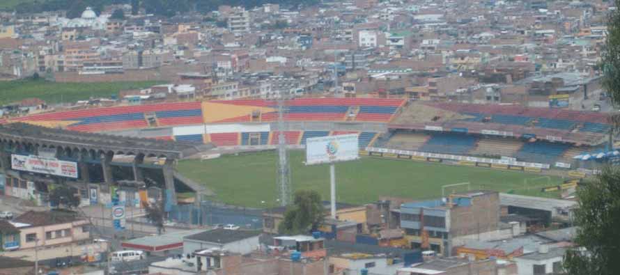 Aerial view of Estadio Departamental Libertad