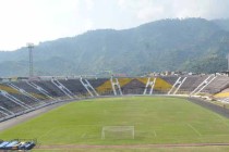 View of Estadio Manu pitch