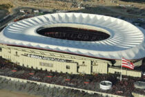 Aerial view of Atletico Madrid's New Stadium