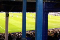 Restricted view of pitch at Goodison Park
