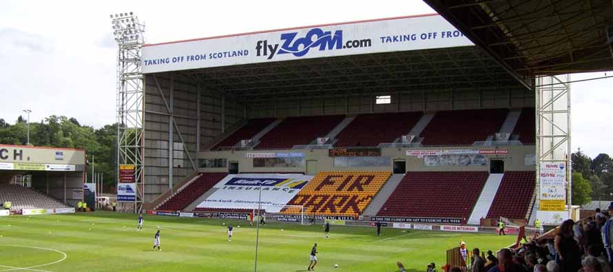 View of the goal end at Fir Park