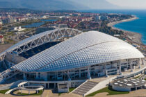 Aerial view of Fisht Olympic Stadium