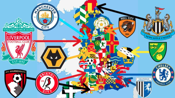 English Football Teams by County.