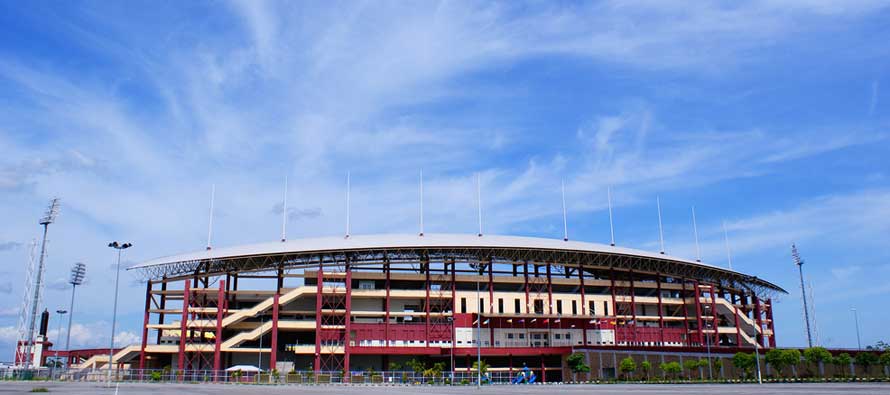 Exterior of Hang Jebat Stadium