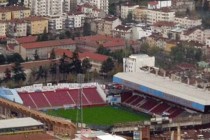 Aerial view of Huseyin Avni Aker Stadium