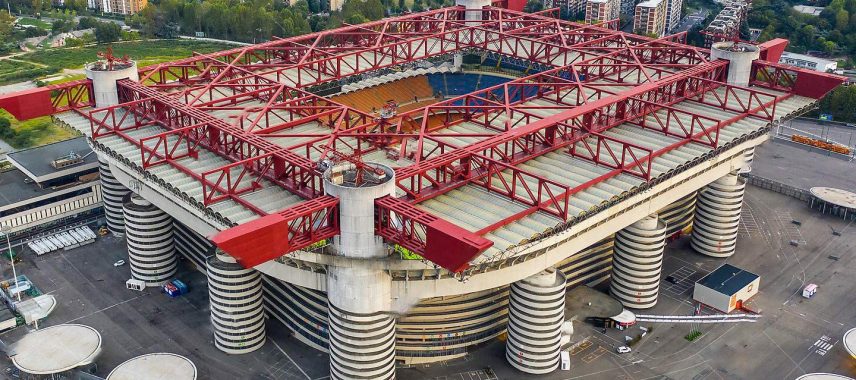 Aerial view of San Siro