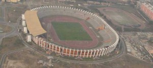 Aerial view of Indira Gandhi Stadium
