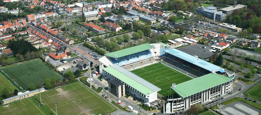 Aerial view of Jan Breydel Stadion