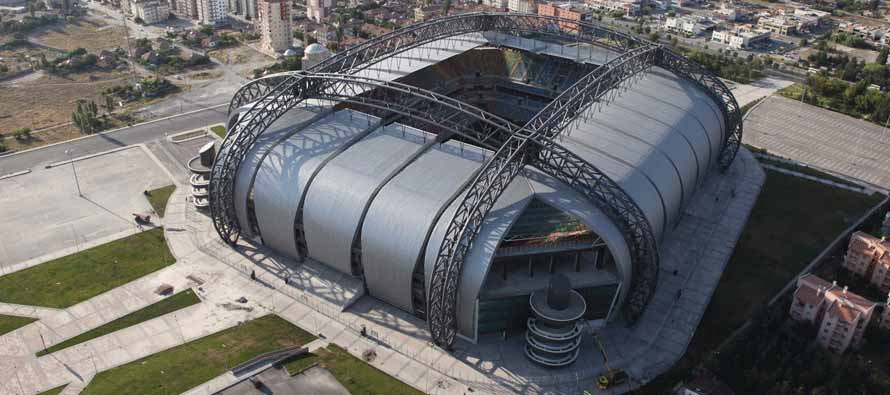 Aerial view of Kadir Has Stadium