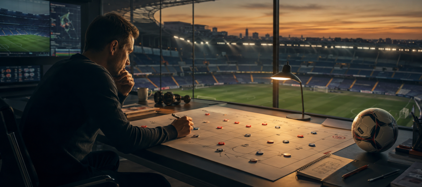 La Liga manager inside stadium